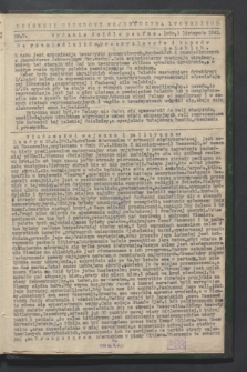 Dziennik Urzędowy Województwa Lwowskiego : wydanie ściśle poufne. 1941, nr 7 (2 listopada)