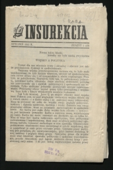 Insurekcja. 1942, z. 1 (styczeń) = z. 13