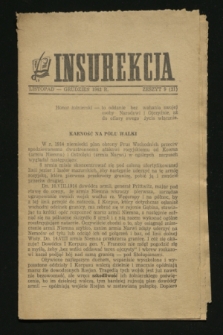 Insurekcja. 1942, z. 9 (listopad - grudzień) = z. 21 + dod.