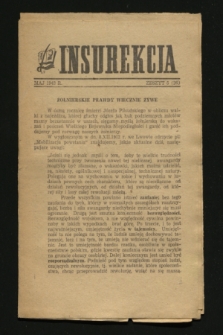 Insurekcja. 1943, z. 5 (maj) = z. 26