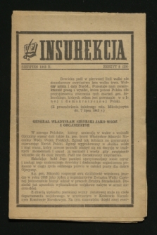 Insurekcja. 1943, z. 8 (sierpień) = z. 29