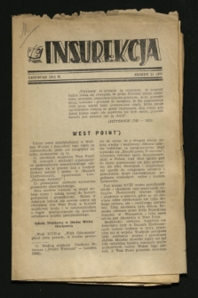 Insurekcja. 1943, z. 11 (listopad) = z. 32