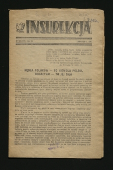 Insurekcja. 1944, z. 1 (styczeń) = z. 34