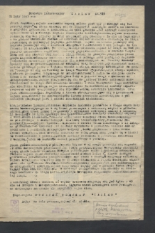 Biuletyn Informacyjny Żagiew. 1943, nr 933 (20 luty)