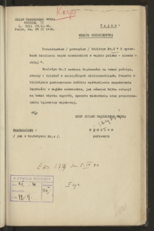 Biuletyn : o sposobach działania wojsk niemieckich w wojnie polsko-niemieckiej. 1940, nr 5 (29 lutego)