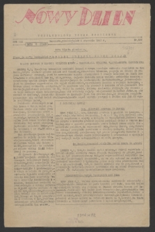 Nowy Dzień : popołudniowe pismo codzienne. R.3, nr 459 (4 stycznia 1943)