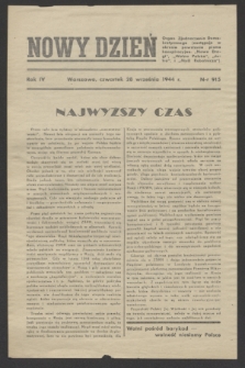 Nowy Dzień. R.4, nr 915 (28 września 1944)