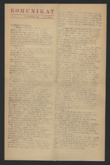 Komunikat. 1943, nr 8 (26 stycznia)