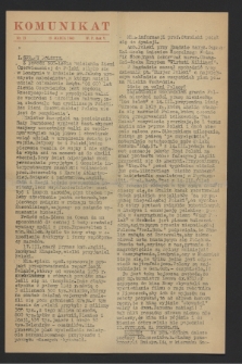Komunikat. 1943, nr 23 (19 marca) + dod.