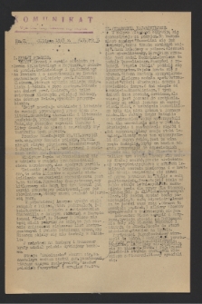 Komunikat : Wyd. Okr. Rady Konwentu Org. Niepodl. 1943, nr 61 (3 sierpnia [i.e. 3 lipca])