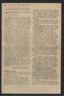 Komunikat : Wyd. Okr. Rady Konwentu Org. Niepodl. 1943, nr 67 (24 sierpnia)