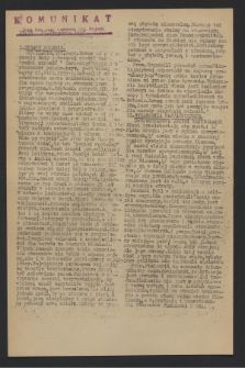 Komunikat : Wyd. Okr. Rady Konwentu Org. Niepodl. 1943, nr 74 (17 września)