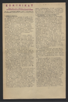 Komunikat : Wyd. Okr. Rady Konwentu Org. Niepodl. 1943, nr 79 (5 października)