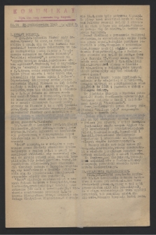 Komunikat : Wyd. Okr. Rady Konwentu Org. Niepodl. 1943, nr 84 (22 października)
