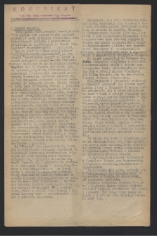Komunikat : Wyd. Okr. Rady Konwentu Org. Niepodl. 1943, nr 86 (29 października)
