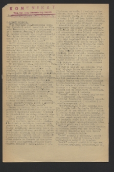 Komunikat : Wyd. Okr. Rady Konwentu Org. Niepodl. 1943, nr 94 (26 listopada)