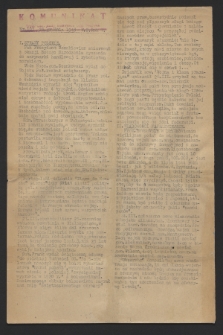 Komunikat : Wyd. Okr. Rady Konwentu Org. Niepodl. 1943, nr 103 (28 grudnia)