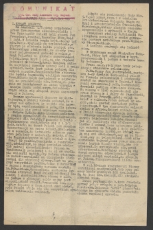 Komunikat : Wyd. Okr. Rady Konwentu Org. Niepodl. 1944, nr 37 (9 maja)