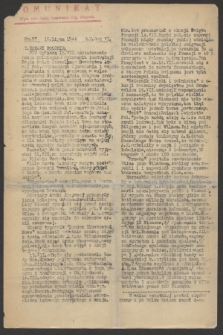 Komunikat : Wyd. Okr. Rady Konwentu Org. Niepodl. 1944, nr 57 (18 lipca)