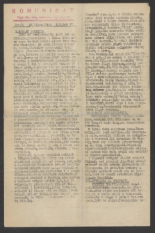 Komunikat : Wyd. Okr. Rady Konwentu Org. Niepodl. 1944, nr 58 (21 lipca)