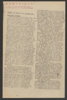 Komunikat : Wyd. Okr. Rady Konwentu Org. Niepodl. 1944, nr 59 (25 lipca)