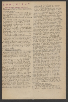 Komunikat : Wyd. Okr. Rady Konwentu Org. Niepodl. 1944, nr 62 (5 sierpnia)