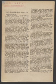 Komunikat : Wyd. Okr. Rady Konwentu Org. Niepodl. 1944, nr 70 (1 września)
