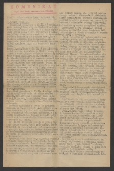Komunikat : Wyd. Okr. Rady Konwentu Org. Niepodl. 1944, nr 77 (26 września)