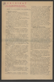 Komunikat : Wyd. Okr. Rady Konwentu Org. Niepodl. 1944, nr 86 (27 października)