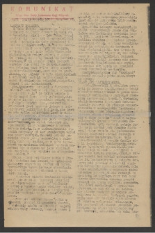 Komunikat : Wyd. Okr. Rady Konwentu Org. Niepodl. 1944, nr 91 (14 listopada)