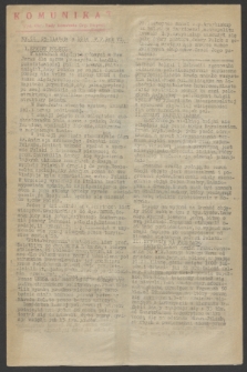 Komunikat : Wyd. Okr. Rady Konwentu Org. Niepodl. 1944, nr 94 (25 listopada)