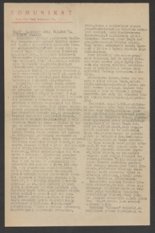 Komunikat : Wyd. Okr. Rady Konwentu Org. Niepodl. 1944, nr 97 (5 grudnia)