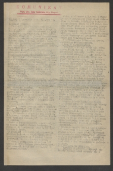 Komunikat : Wyd. Okr. Rady Konwentu Org. Niepodl. 1944, nr 100 (16 grudnia)