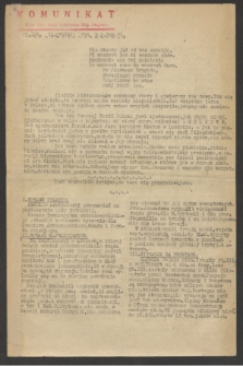 Komunikat : Wyd. Okr. Rady Konwentu Org. Niepodl. 1944, nr 104 (31 grudnia)