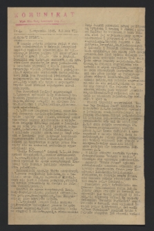 Komunikat : Wyd. Okr. Rady Konwentu Org. Niepodl. 1945, nr 2 (5 stycznia)