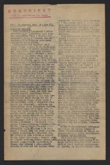 Komunikat : Wyd. Okr. Rady Konwentu Org. Niepodl. 1945, nr 7 (24 stycznia)