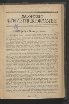 Małopolski Biuletyn Informacyjny. R.3, nr 1 (1 stycznia 1944)