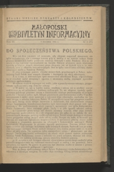 Małopolski Biuletyn Informacyjny. R.3, nr 2 (9 stycznia 1944)