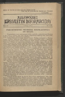 Małopolski Biuletyn Informacyjny. R.3, nr 6 (6 lutego 1944)