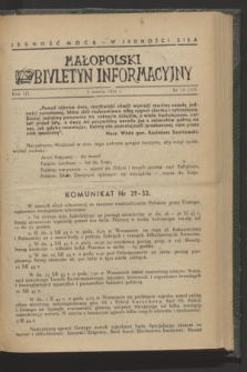 Małopolski Biuletyn Informacyjny. R.3, nr 10 (5 marca 1944)