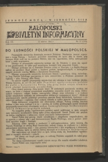 Małopolski Biuletyn Informacyjny. R.3, nr 11 (12 marca 1944)
