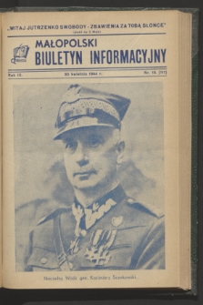 Małopolski Biuletyn Informacyjny. R.3, nr 18 (30 kwietnia 1944)