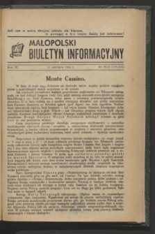 Małopolski Biuletyn Informacyjny. R.3, nr 22/23 (11 czerwca 1944)