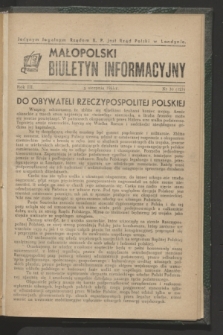 Małopolski Biuletyn Informacyjny. R.3, nr 30 (2 sierpnia 1944)