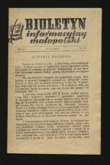 Biuletyn Informacyjny Małopolski. 1942, nr 38 (10 listopada)