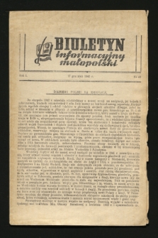 Biuletyn informacyjny małopolski. 1942, nr 43 (17 grudnia)