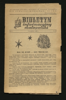 Biuletyn Informacyjny Małopolski. 1942, nr 44 (25 grudnia)