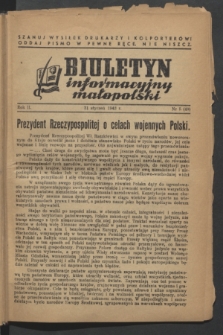Biuletyn informacyjny małopolski. R.2, nr 5 (31 stycznia 1943) = nr 49