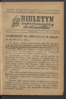 Biuletyn informacyjny małopolski. R.2, nr 9 (28 lutego 1943) = nr 53