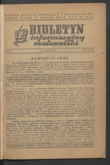 Biuletyn informacyjny małopolski. R.2, nr 12 (21 marca 1943) = nr 56